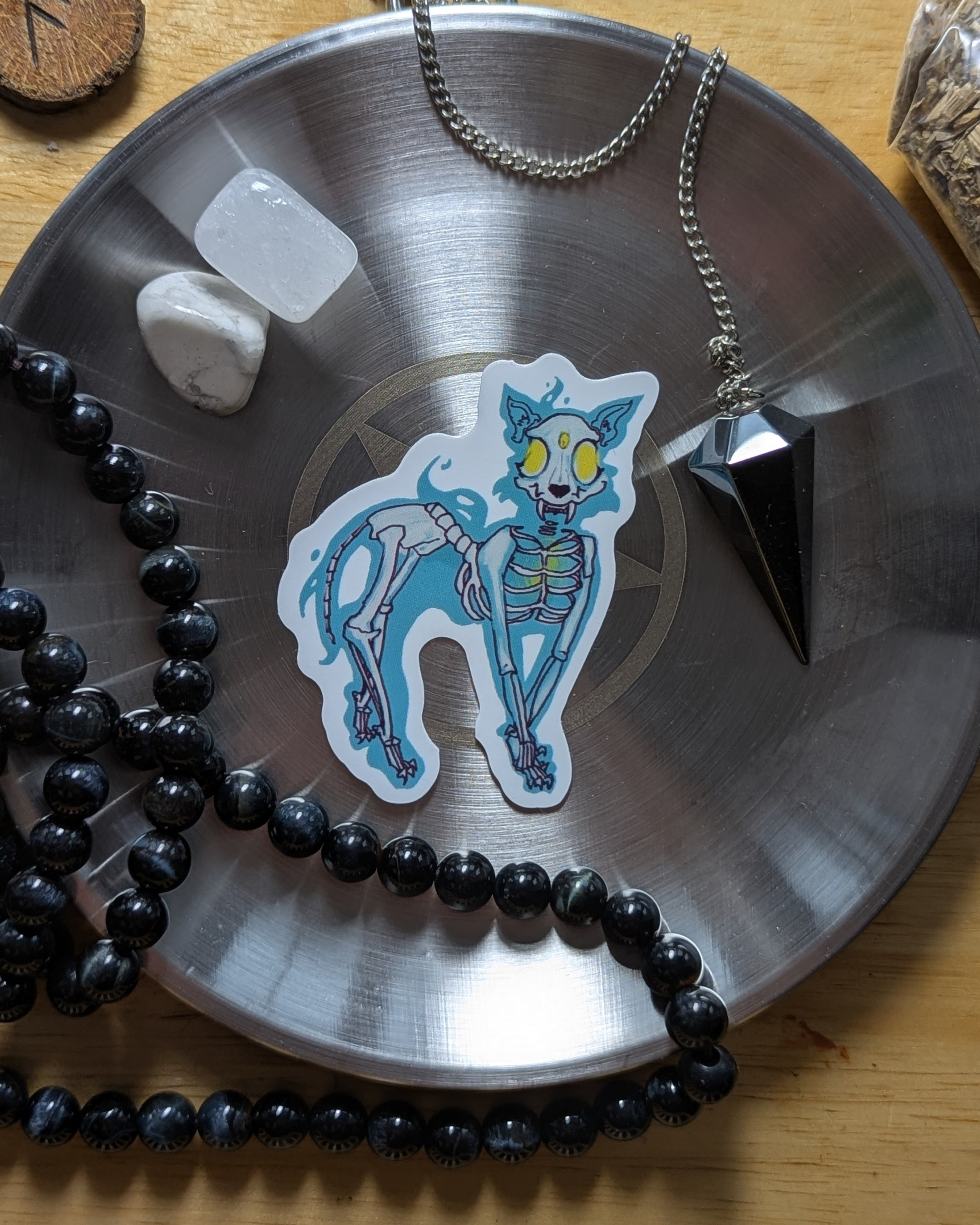 Spooky and Adorable Ghost Cat Sticker