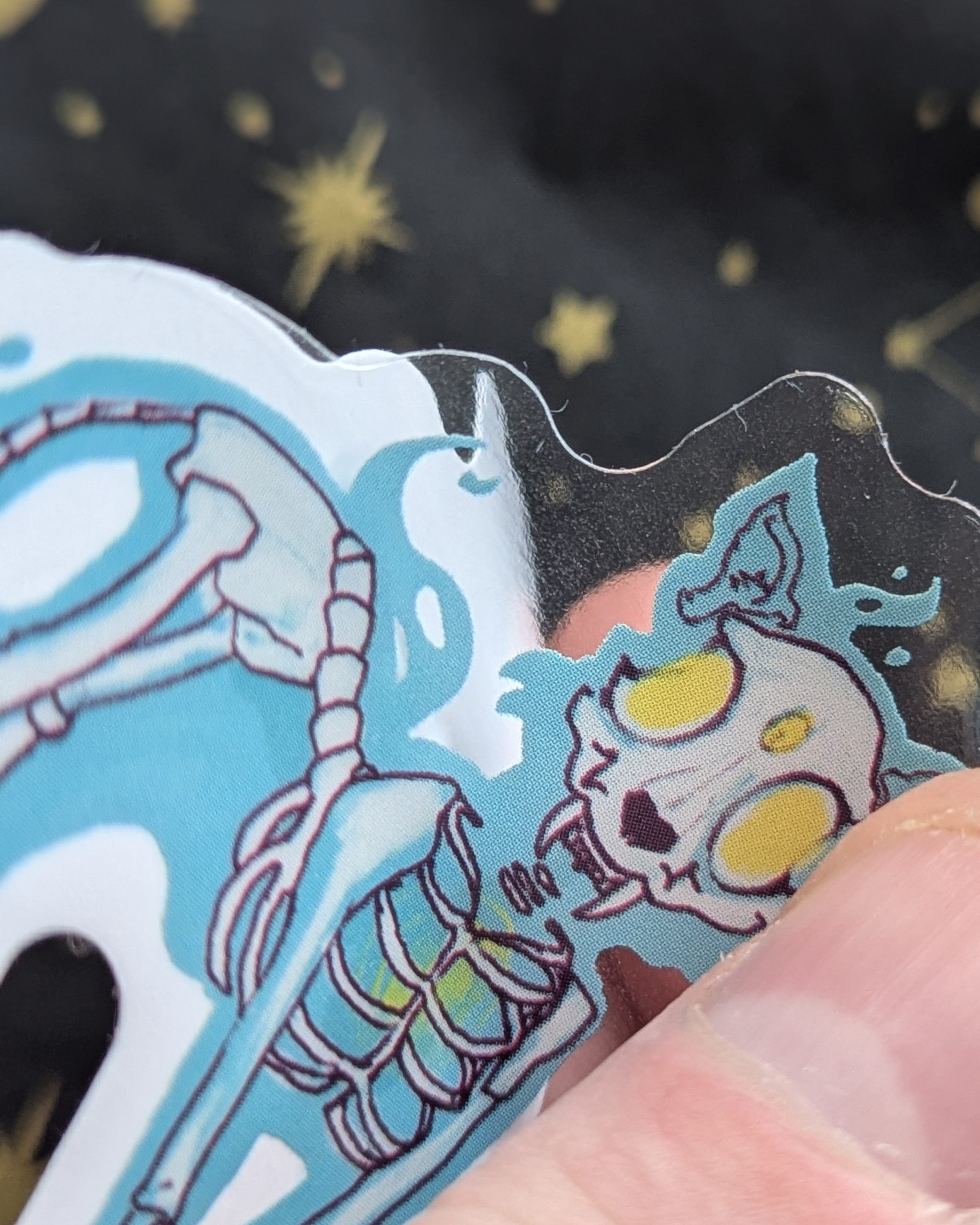 Spooky and Adorable Ghost Cat Sticker